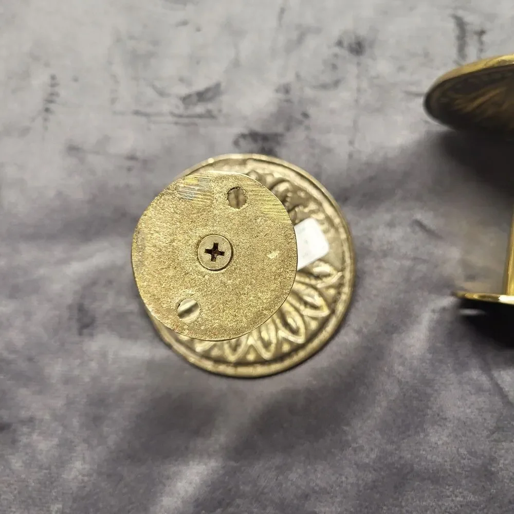 The Bombay Company Vintage Brass Curtain Tie Back Set Adam Tie Back Medallion